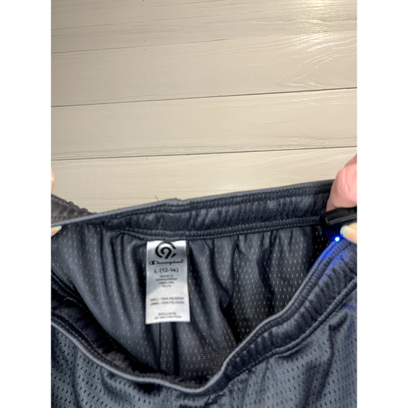 C9 Champion Youth 10/12 Dark Gray Athletic mesh Shorts Pockets Elastic Waist - Picture 4 of 4